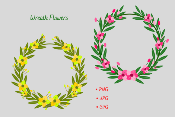 Download Floral Wreath Flower Frame SVG. - Wreath Collection