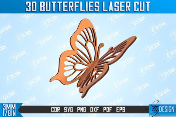 Download 3D Butterflies | Summer Design | CNC - Premium Resources