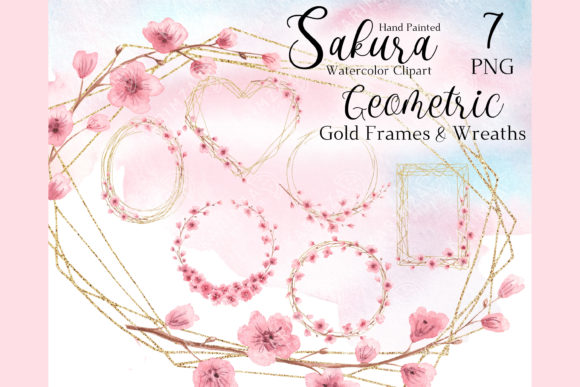 Download Spring Wreath Clipart, Floral Gold Frame - Wreath Collection