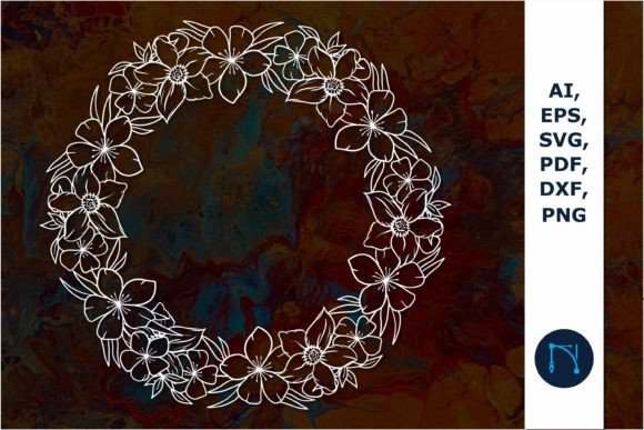 Download Paper Cut Flower Wreath SVG for Decor = - Wreath Collection